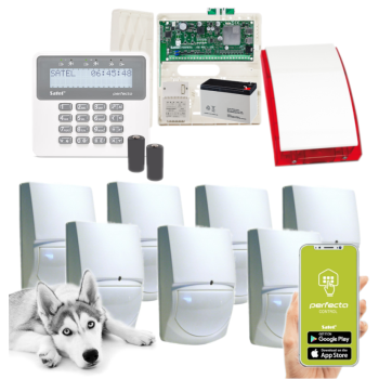 ZESTAW ALARMOWY SATEL PERFECTA 32-WRL LTE SET-A 7 CZUJEK SWAN QUAD PRF-LCD-WRL SYRENA SP-4001R